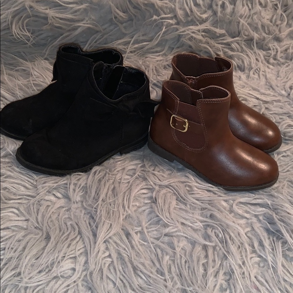 Two pairs of Toddler girl boots